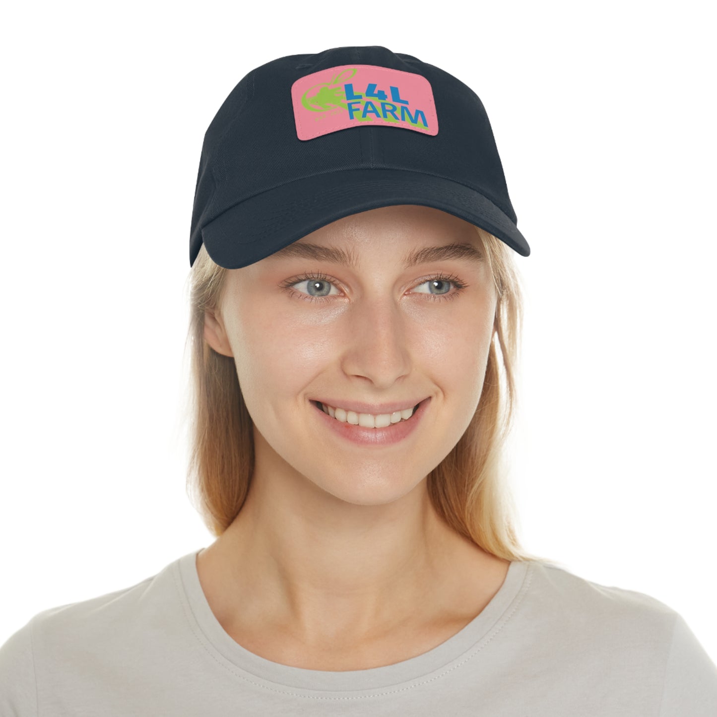 L4L Farm Dad Hat with Leather Patch (Rectangle)