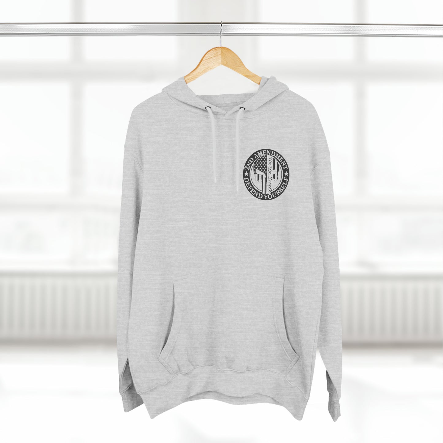Punisher USA 2nd Amendment, Defend Yourself, We The People Fleece Hoodie