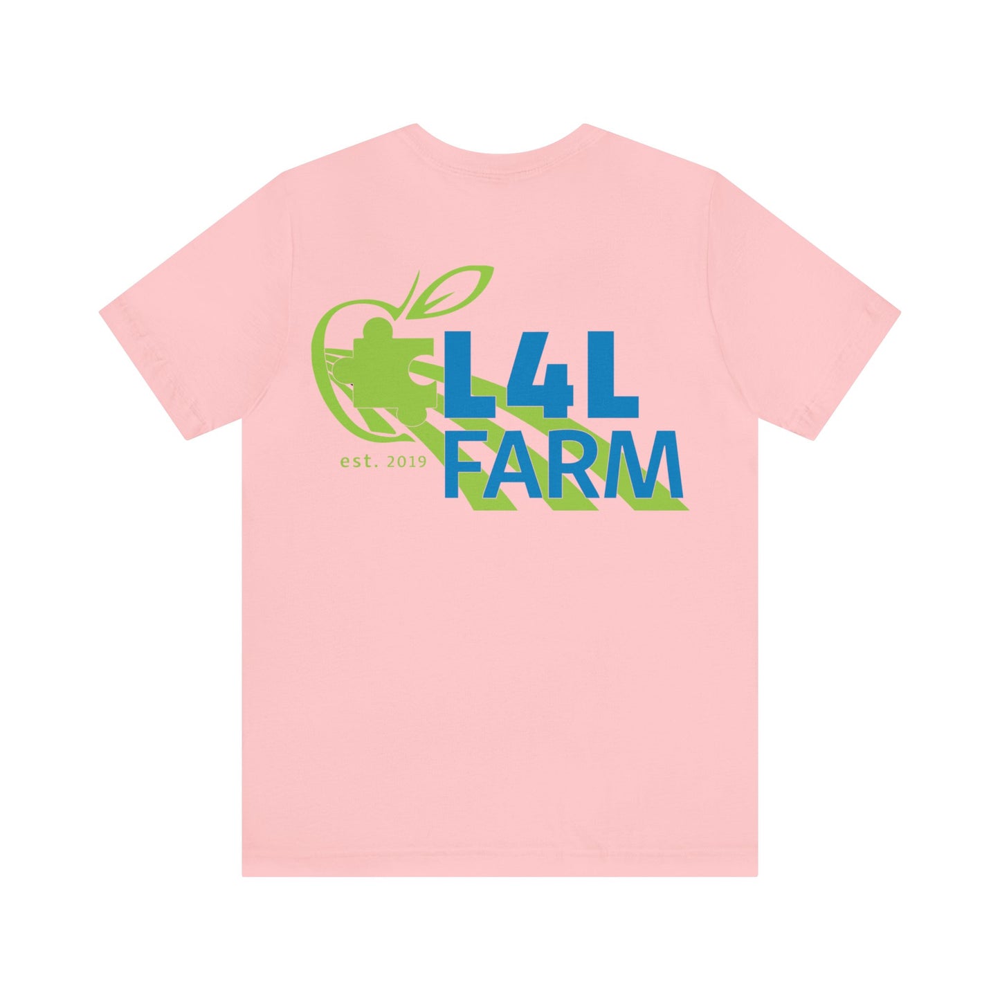 L4L Farm Front and Back design Unisex Jersey Short Sleeve Tee