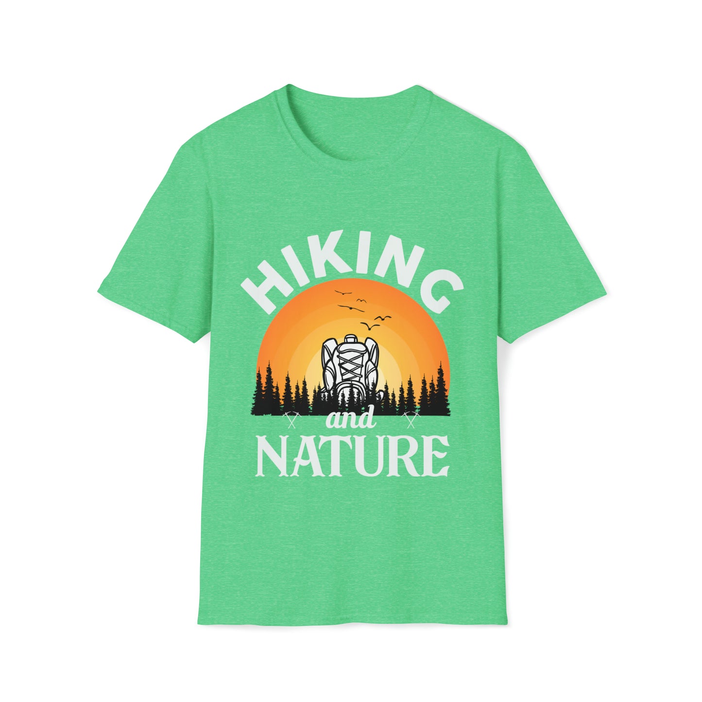 Hiking Nature Graphic Tee Unisex Softstyle T-Shirt