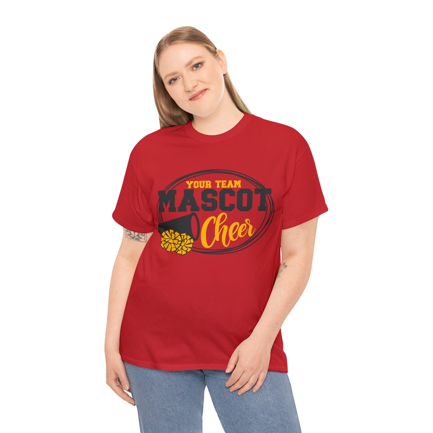 Custom School and Mascot CHEER T-Shirt