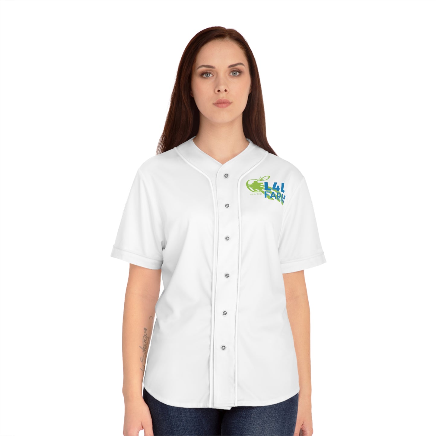 L4L Farm Women's Baseball Jersey (AOP)