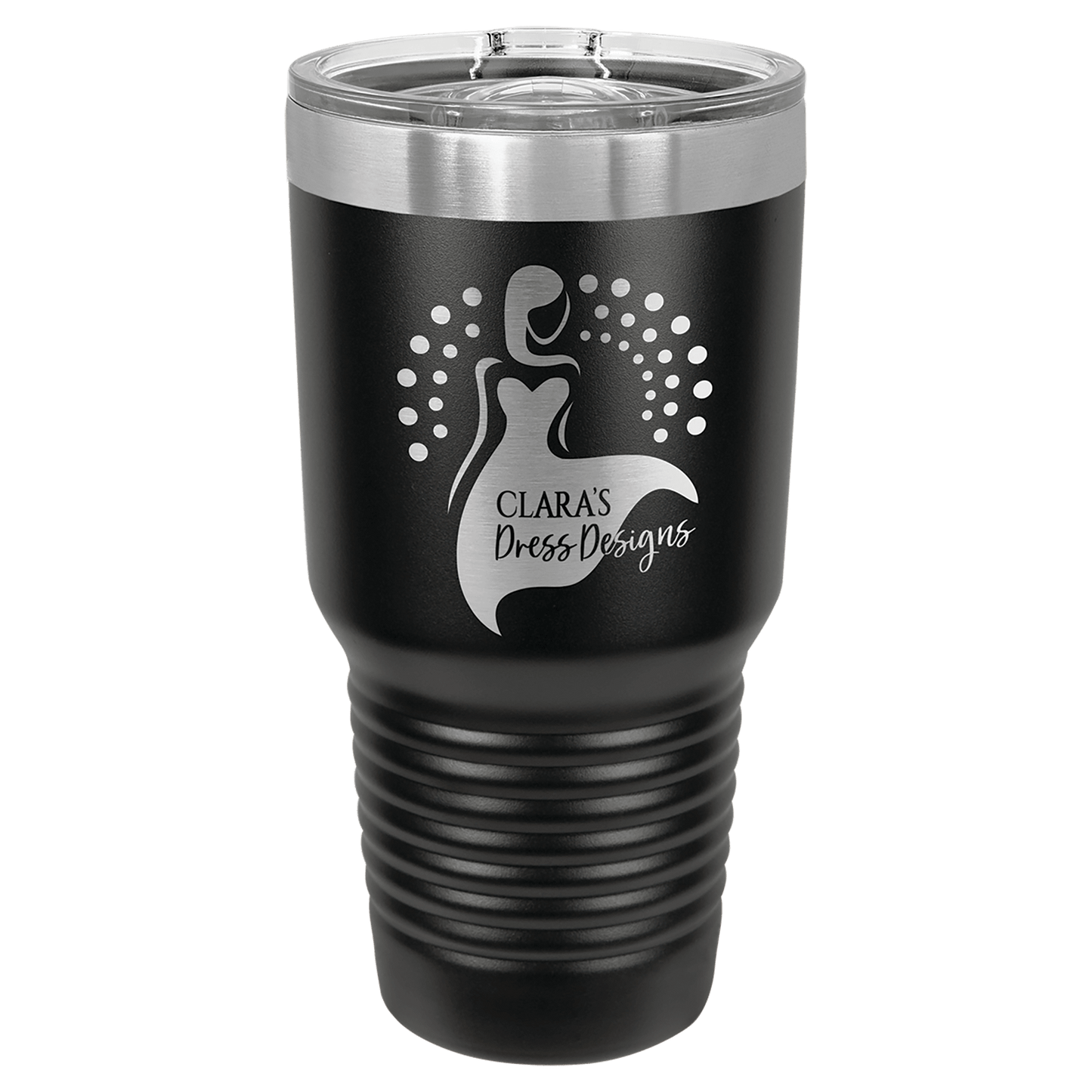 Custom 30 oz. Black Tumber with Slide Close lid