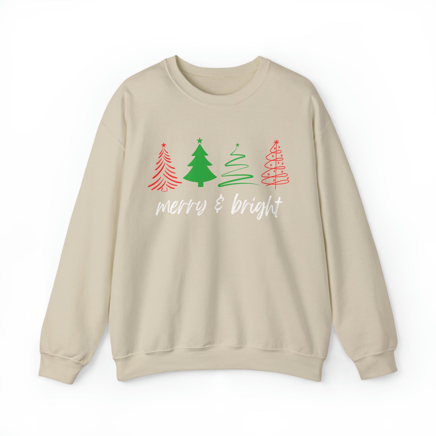 Merry and Bright Christmas Crewneck Sweatshirt