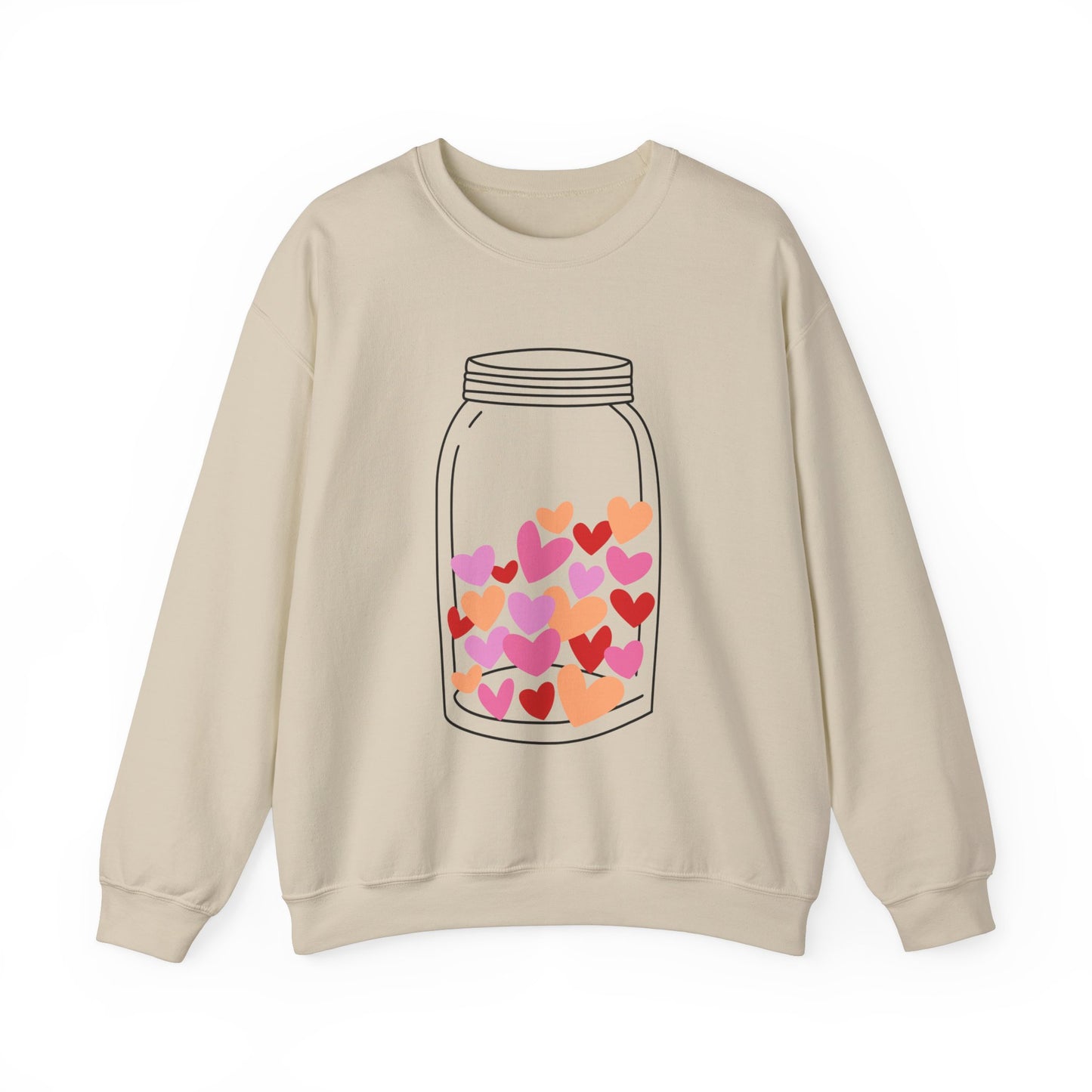 Mason Jar Hearts Valentines Day Sweatshirt, Valentine Shirts for women and girls, Valentines Day Gifts for Mom