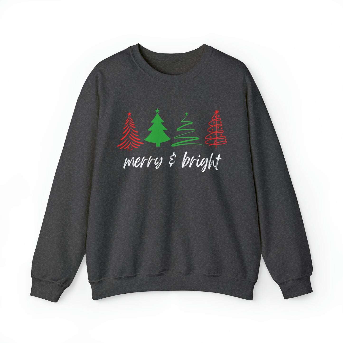 Merry and Bright Christmas Crewneck Sweatshirt