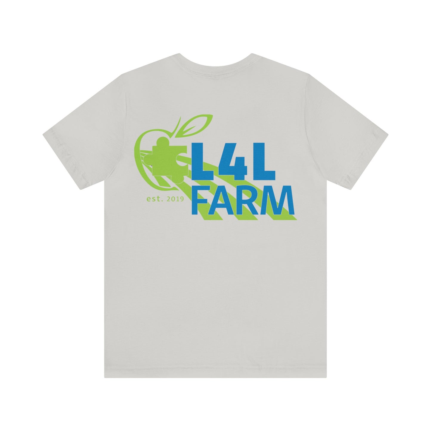 L4L Farm Front and Back design Unisex Jersey Short Sleeve Tee