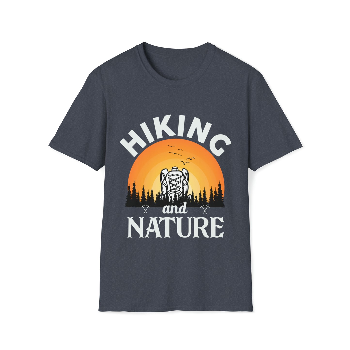 Hiking Nature Graphic Tee Unisex Softstyle T-Shirt