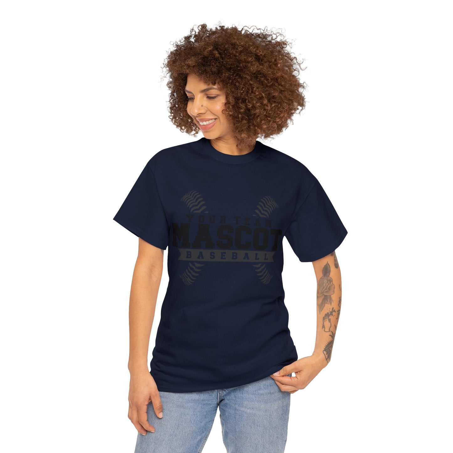 Custom School and Mascot BASEBALL T-Shirt
