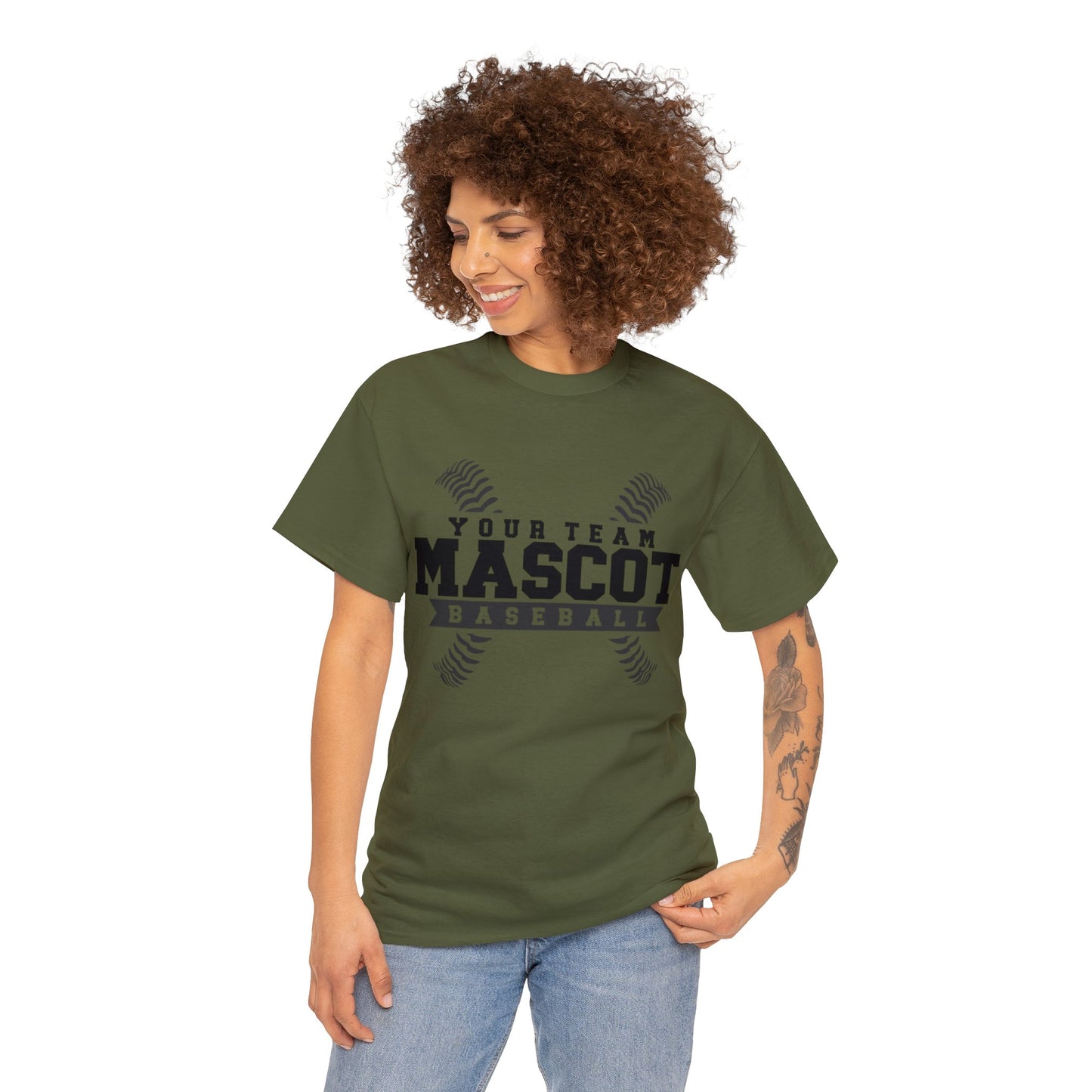Custom School and Mascot BASEBALL T-Shirt