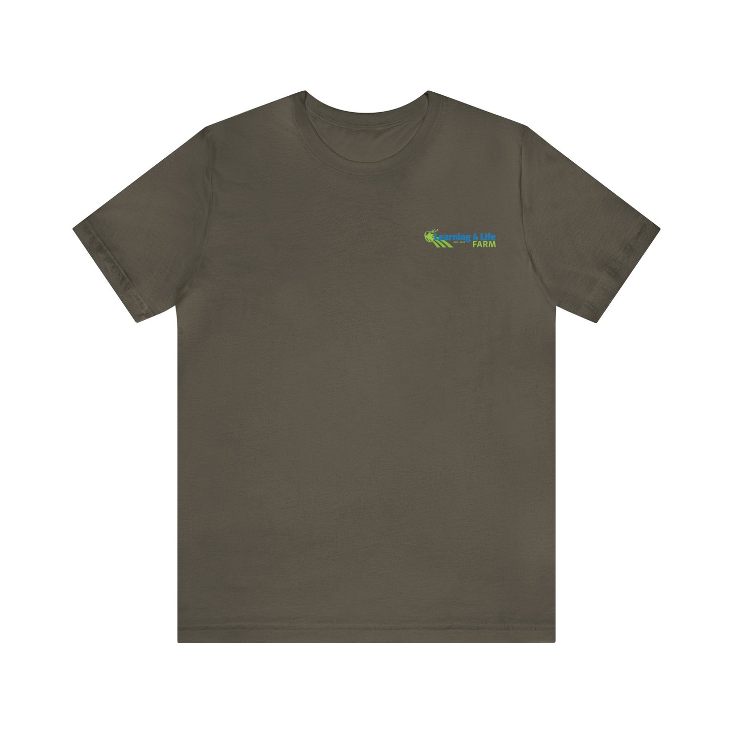 L4L Farm Front and Back design Unisex Jersey Short Sleeve Tee