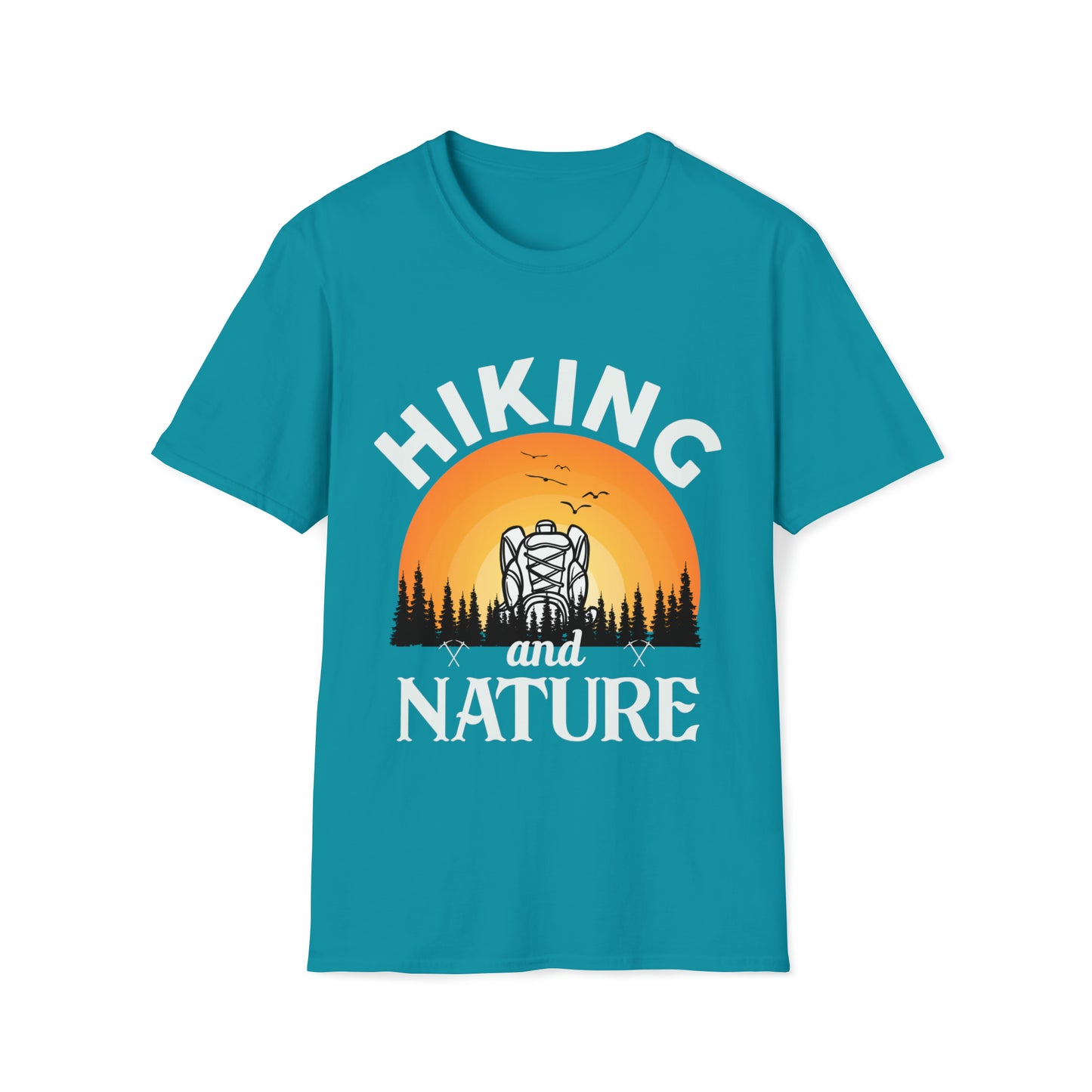 Hiking Nature Graphic Tee Unisex Softstyle T-Shirt