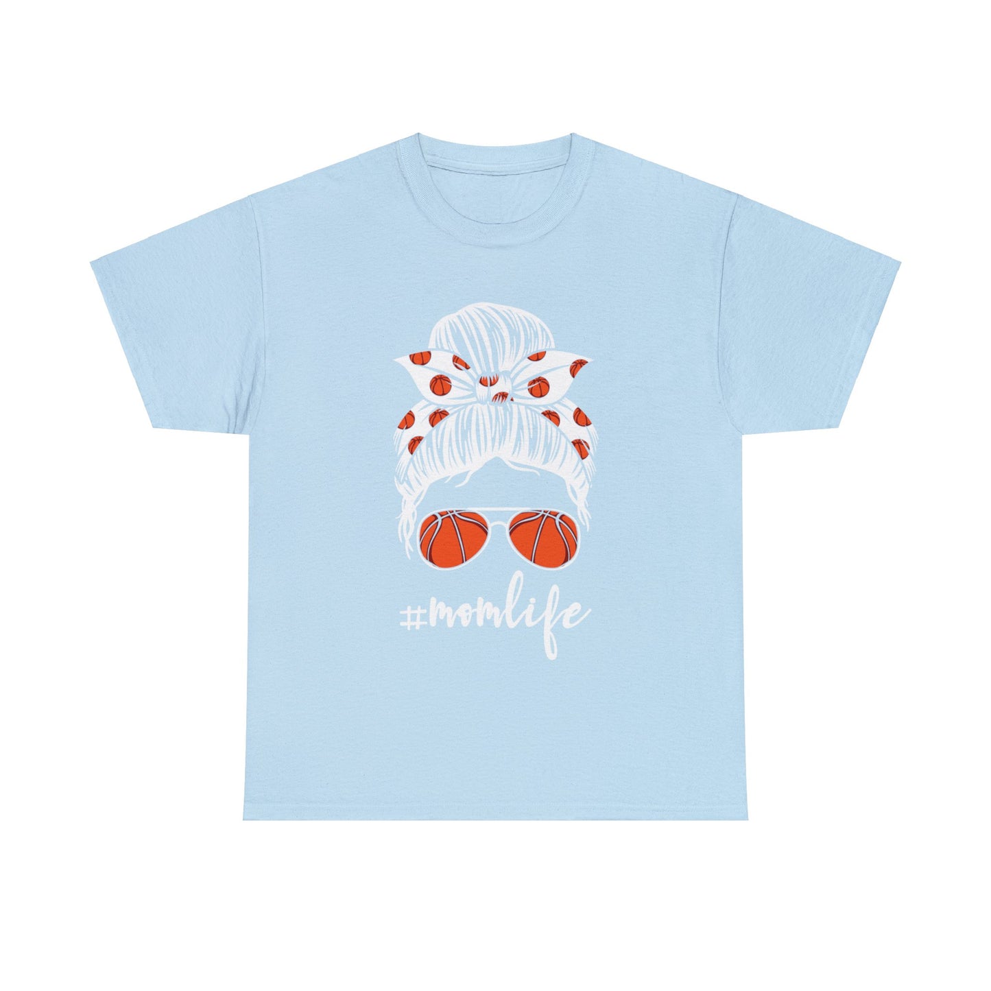 Mom Life Basketball Unisex Heavy Cotton Tee