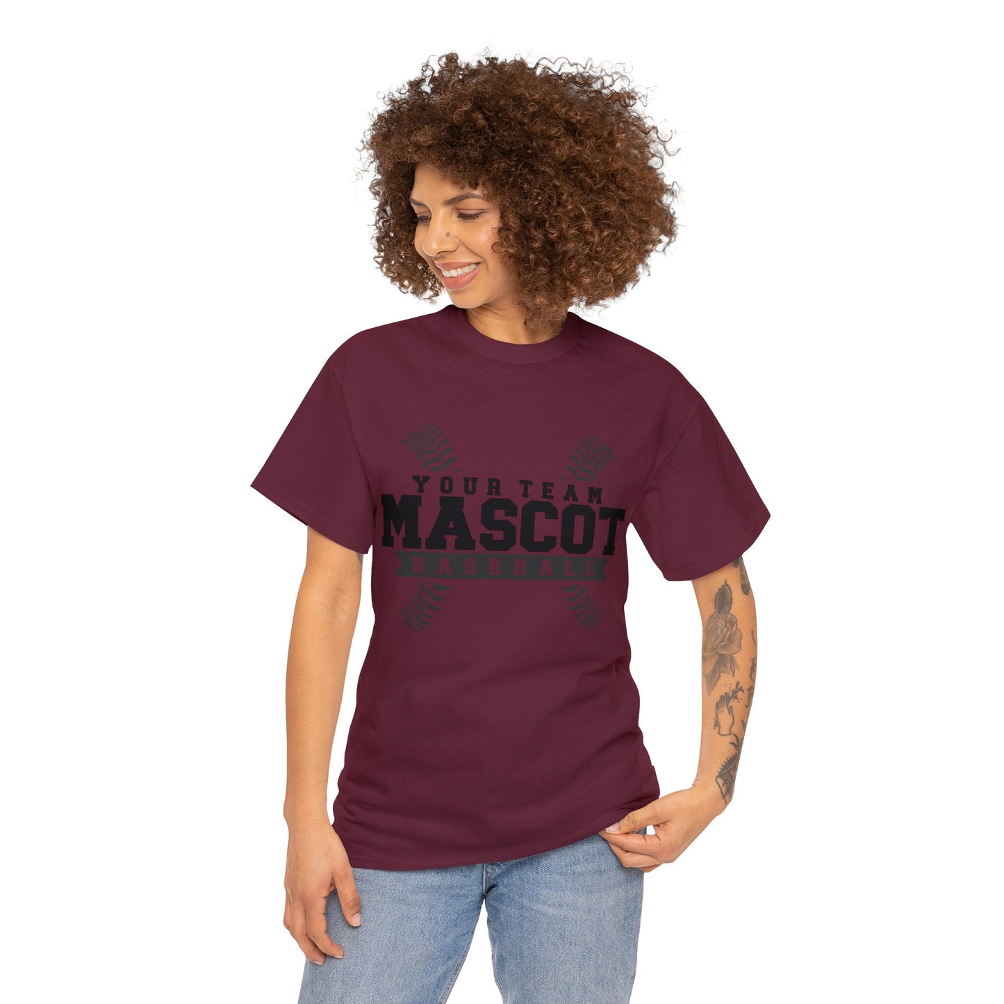 Custom School and Mascot BASEBALL T-Shirt