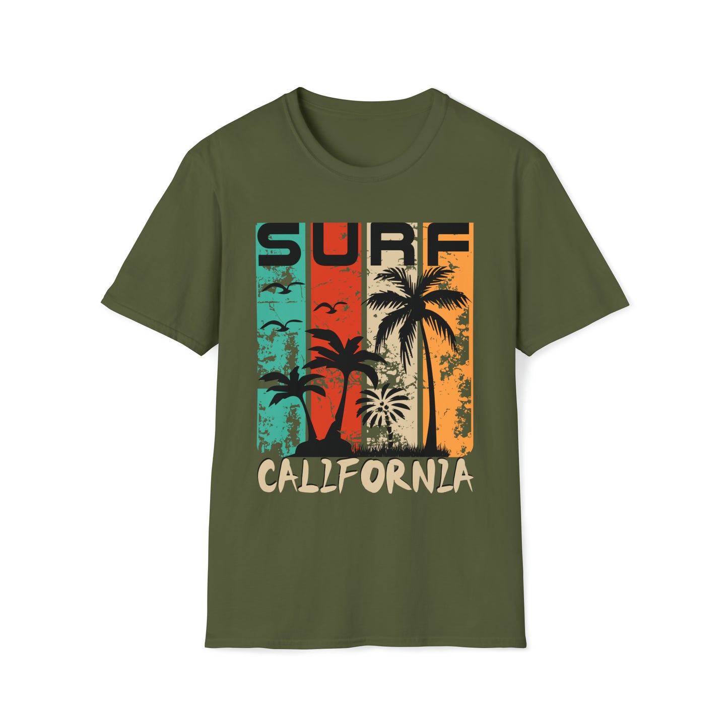 Surf California Graphic Tee Unisex Softstyle T-Shirt