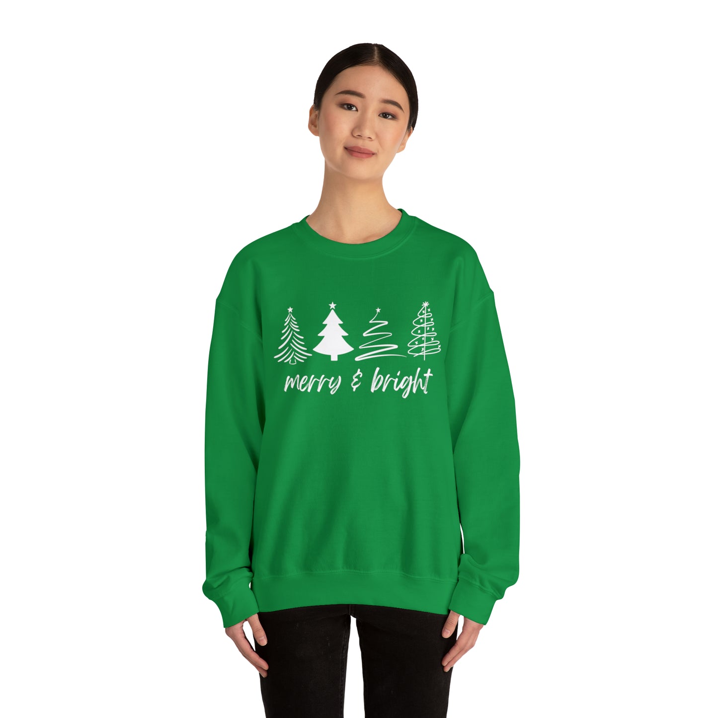 Merry and Bright Christmas Crewneck Sweatshirt