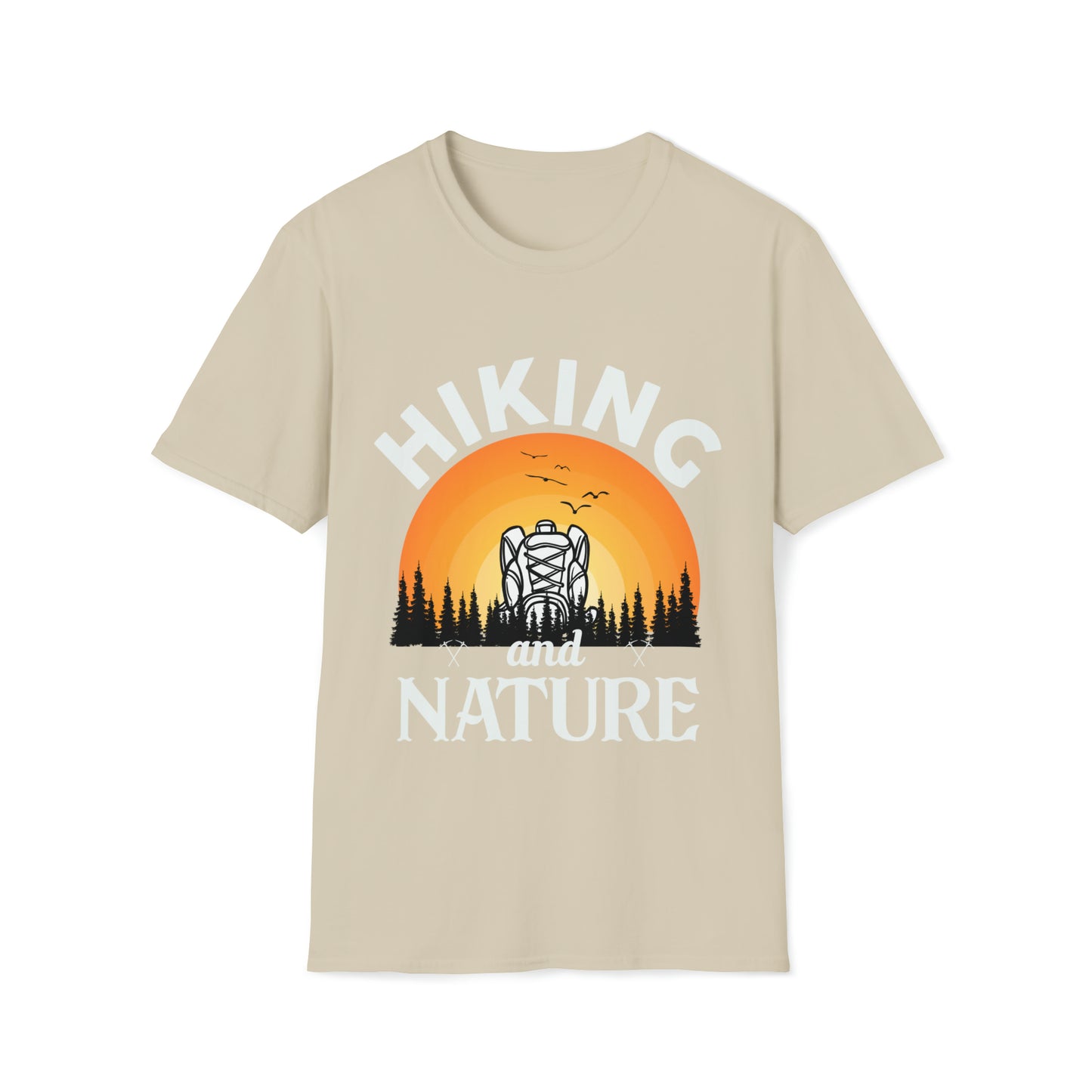 Hiking Nature Graphic Tee Unisex Softstyle T-Shirt