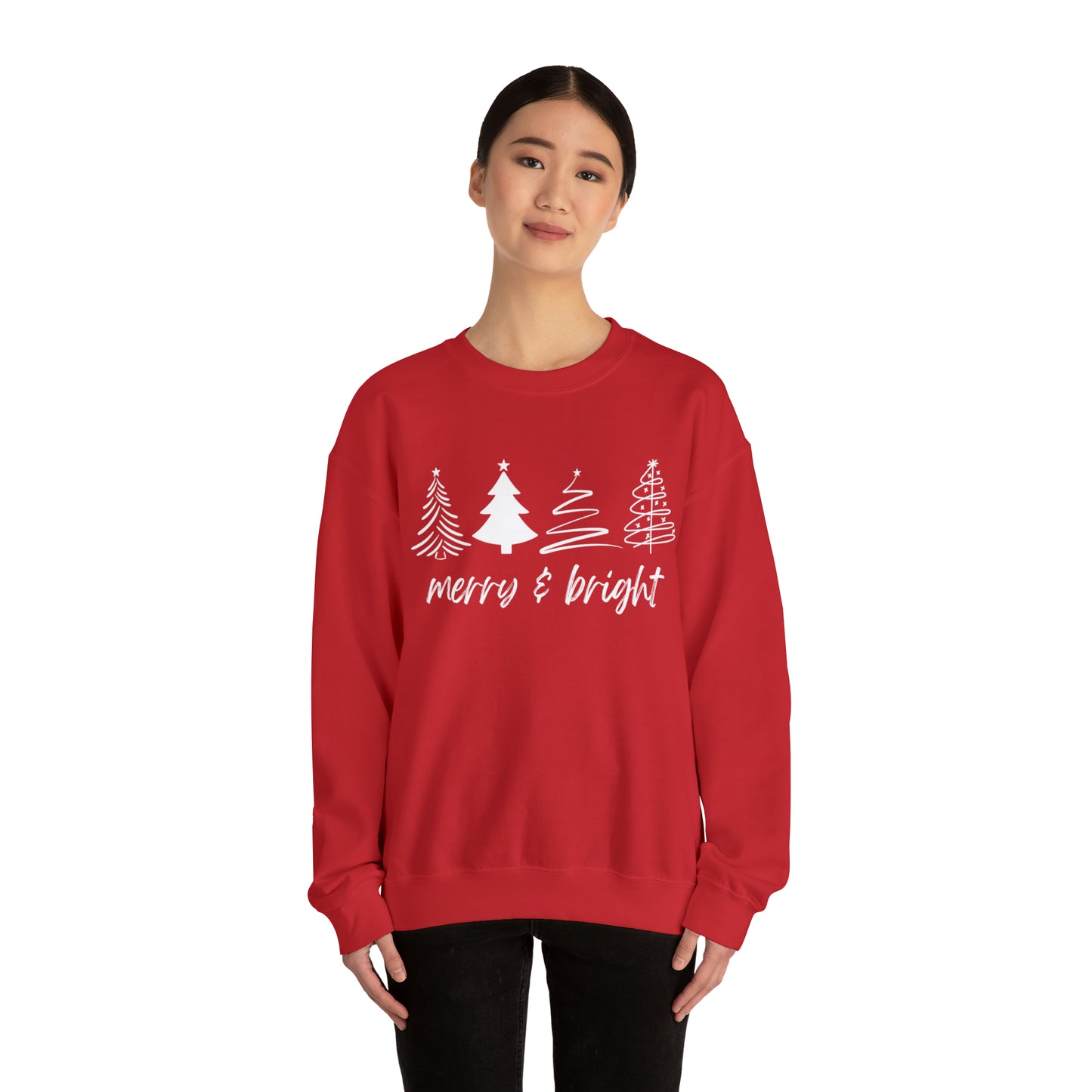 Merry and Bright Christmas Crewneck Sweatshirt
