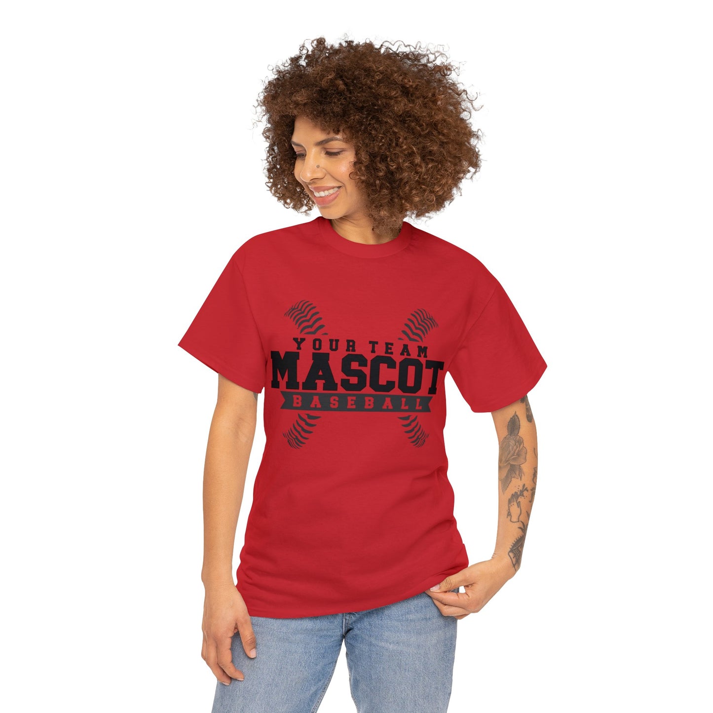 Custom School and Mascot BASEBALL T-Shirt