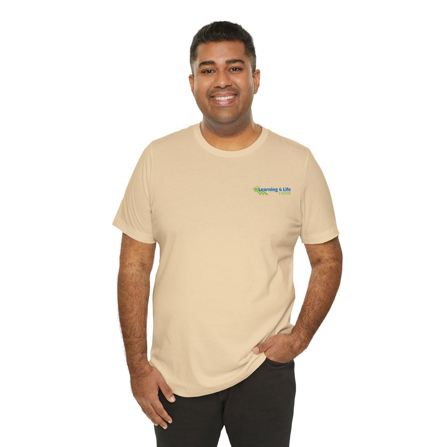 L4L Farm Front and Back design Unisex Jersey Short Sleeve Tee