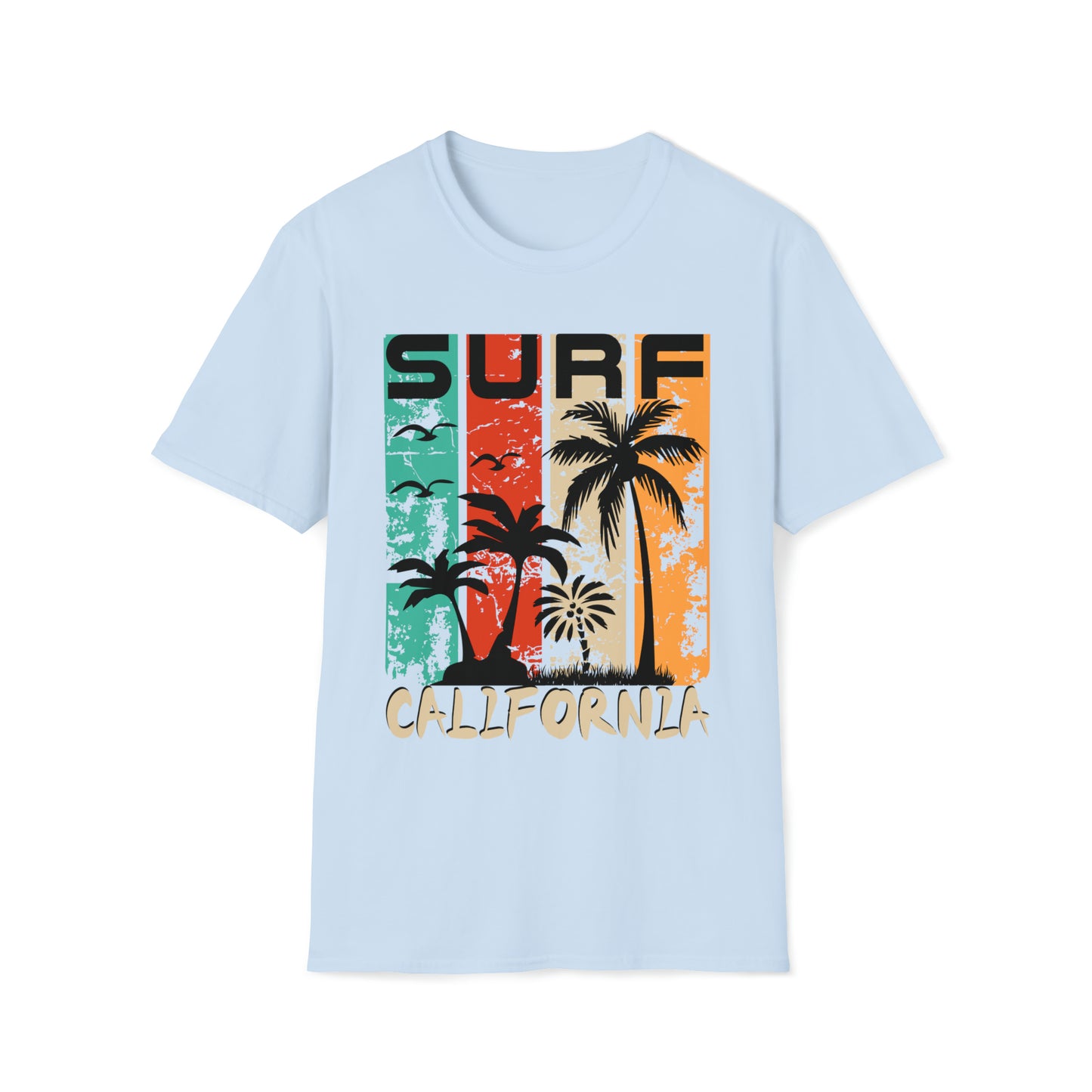 Surf California Graphic Tee Unisex Softstyle T-Shirt
