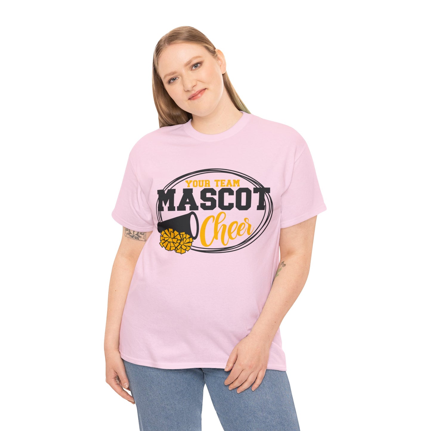 Custom School and Mascot CHEER T-Shirt