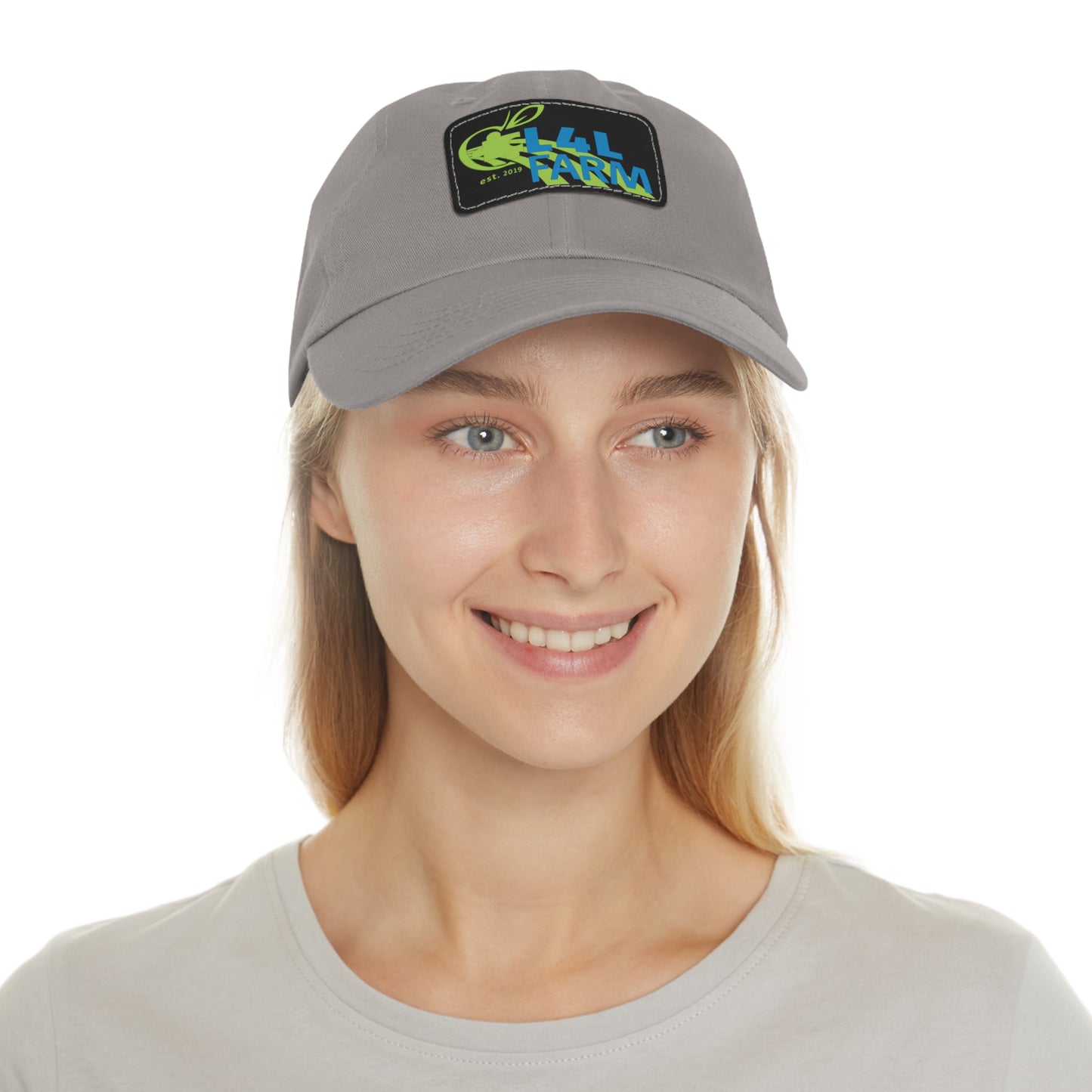 L4L Farm Dad Hat with Leather Patch (Rectangle)