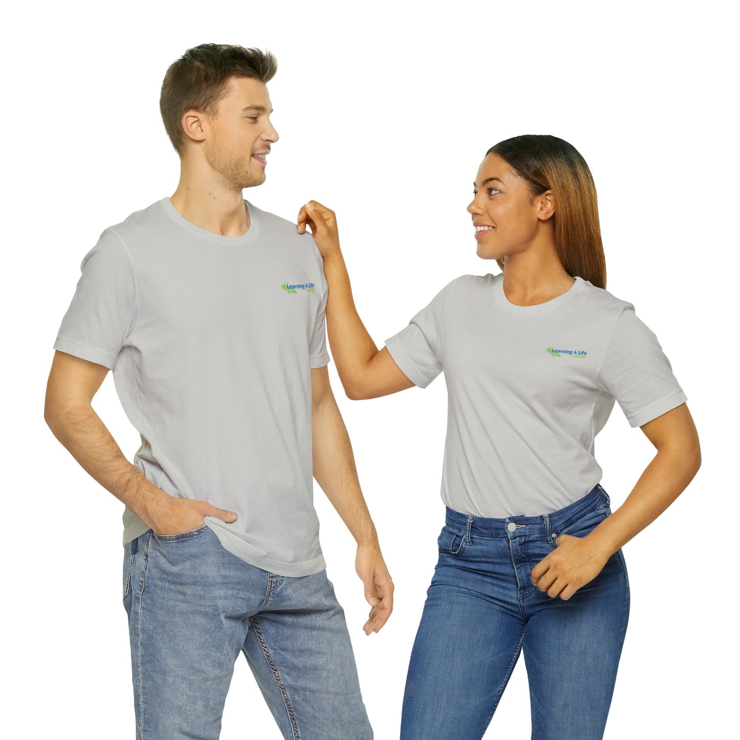L4L Farm Front and Back design Unisex Jersey Short Sleeve Tee