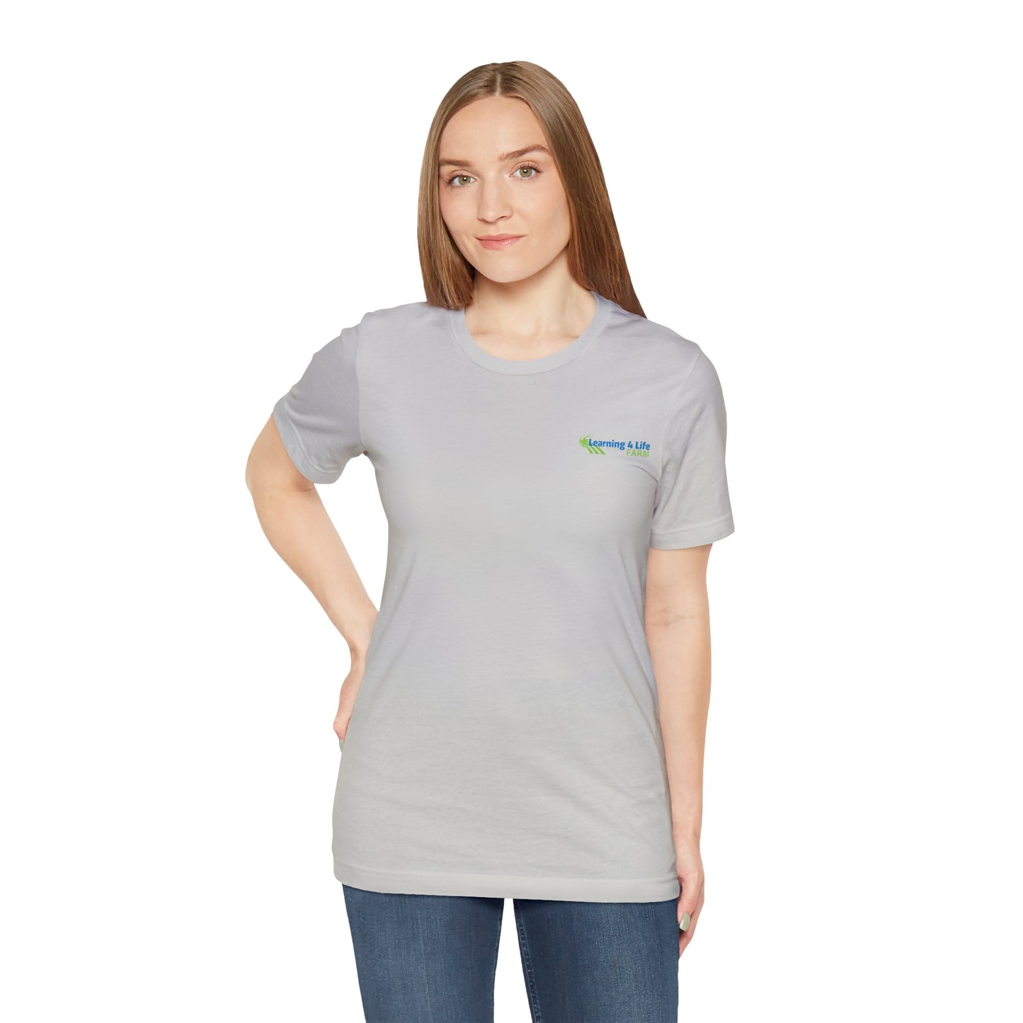 L4L Farm Front and Back design Unisex Jersey Short Sleeve Tee