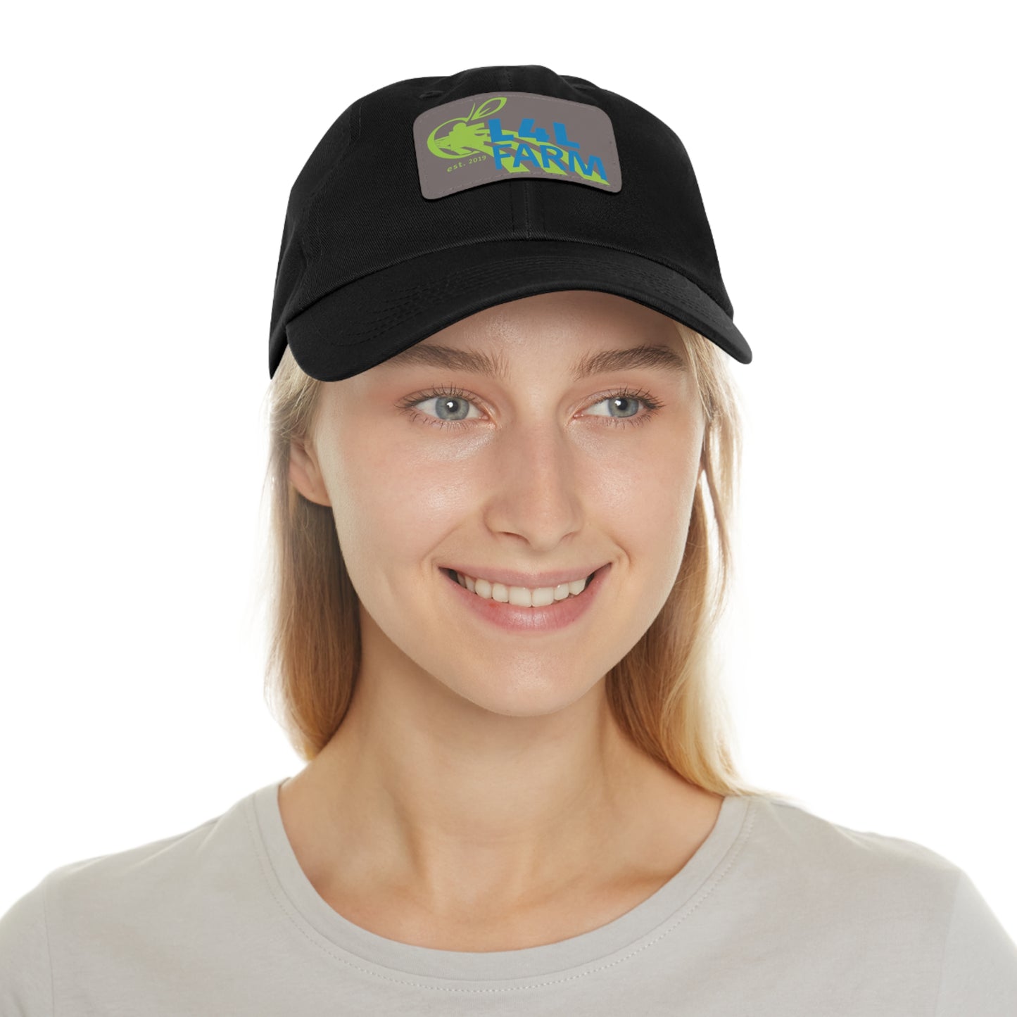 L4L Farm Dad Hat with Leather Patch (Rectangle)