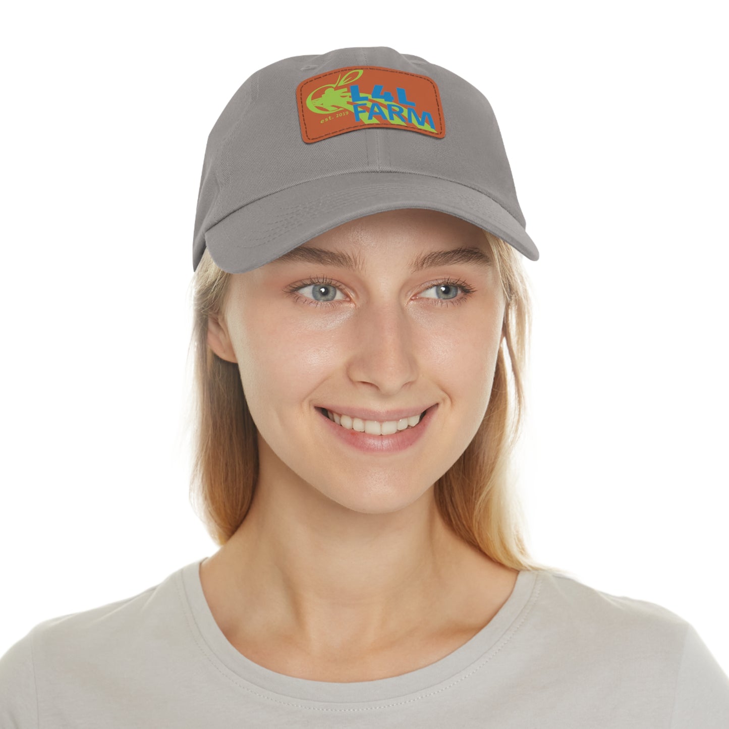 L4L Farm Dad Hat with Leather Patch (Rectangle)