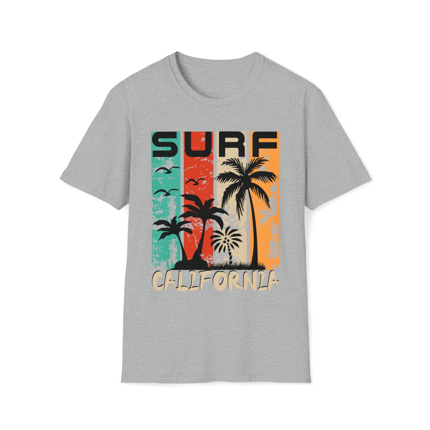 Surf California Graphic Tee Unisex Softstyle T-Shirt