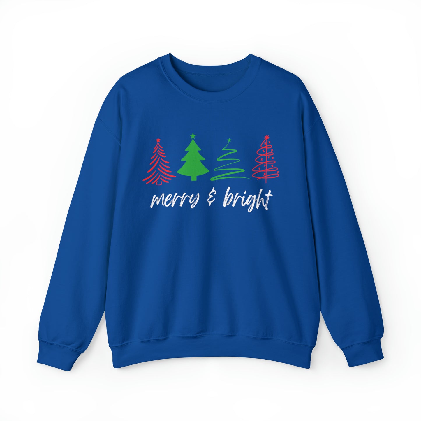 Merry and Bright Christmas Crewneck Sweatshirt