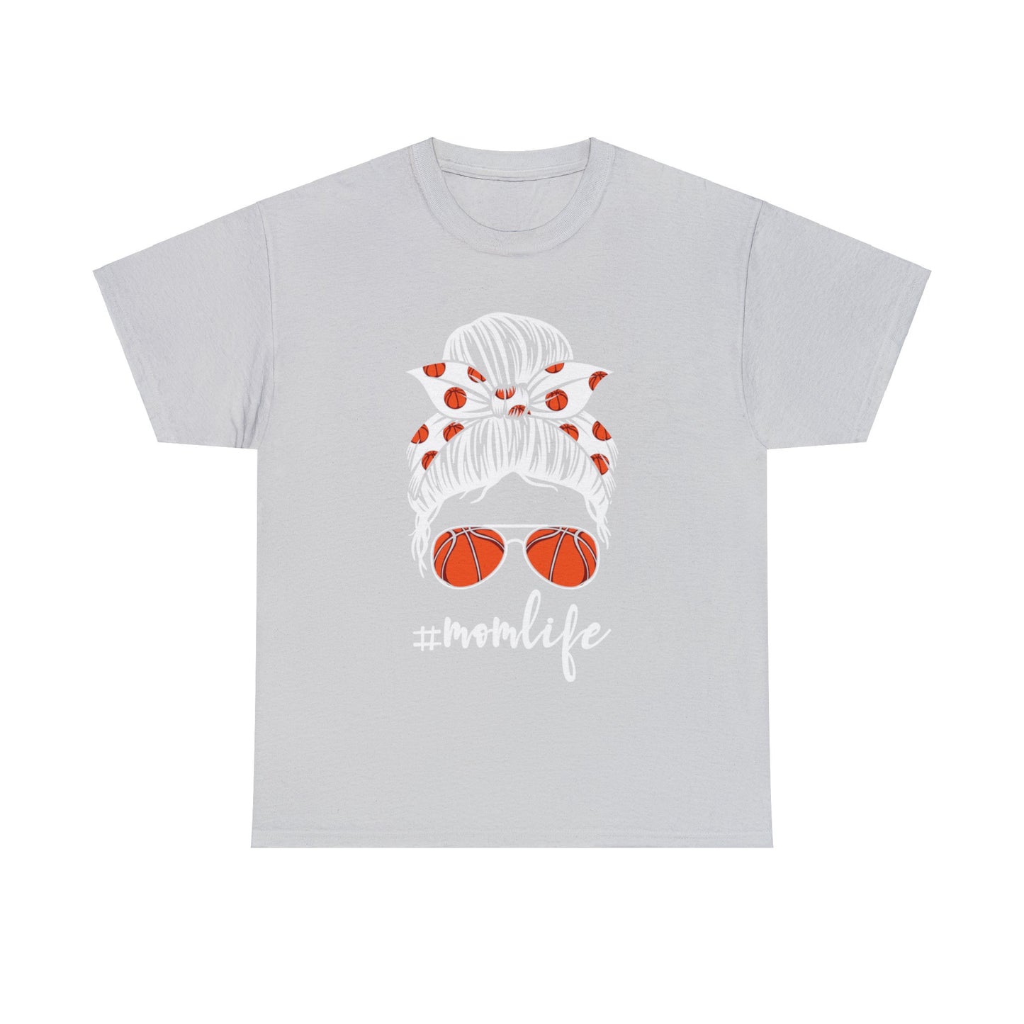 Mom Life Basketball Unisex Heavy Cotton Tee