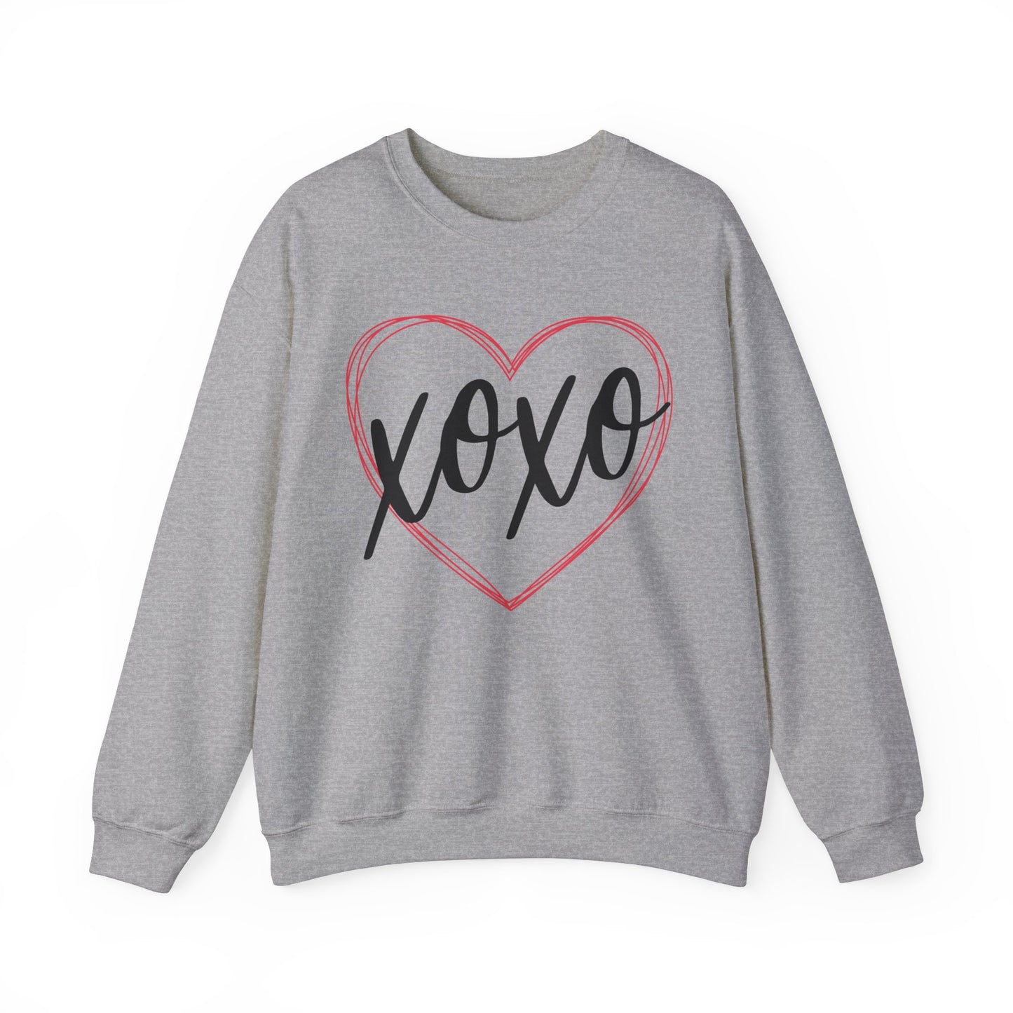 XOXO Heart Valentines Day Sweatshirt, Valentine Shirts for women and girls, Valentines Day Gifts for Mom