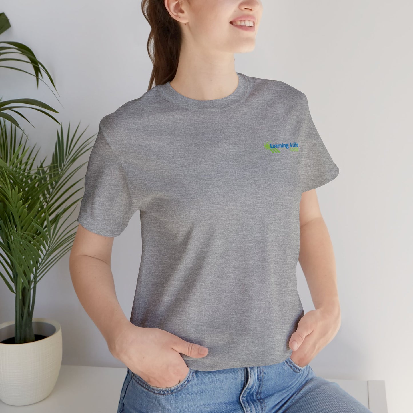 L4L Farm Front and Back design Unisex Jersey Short Sleeve Tee