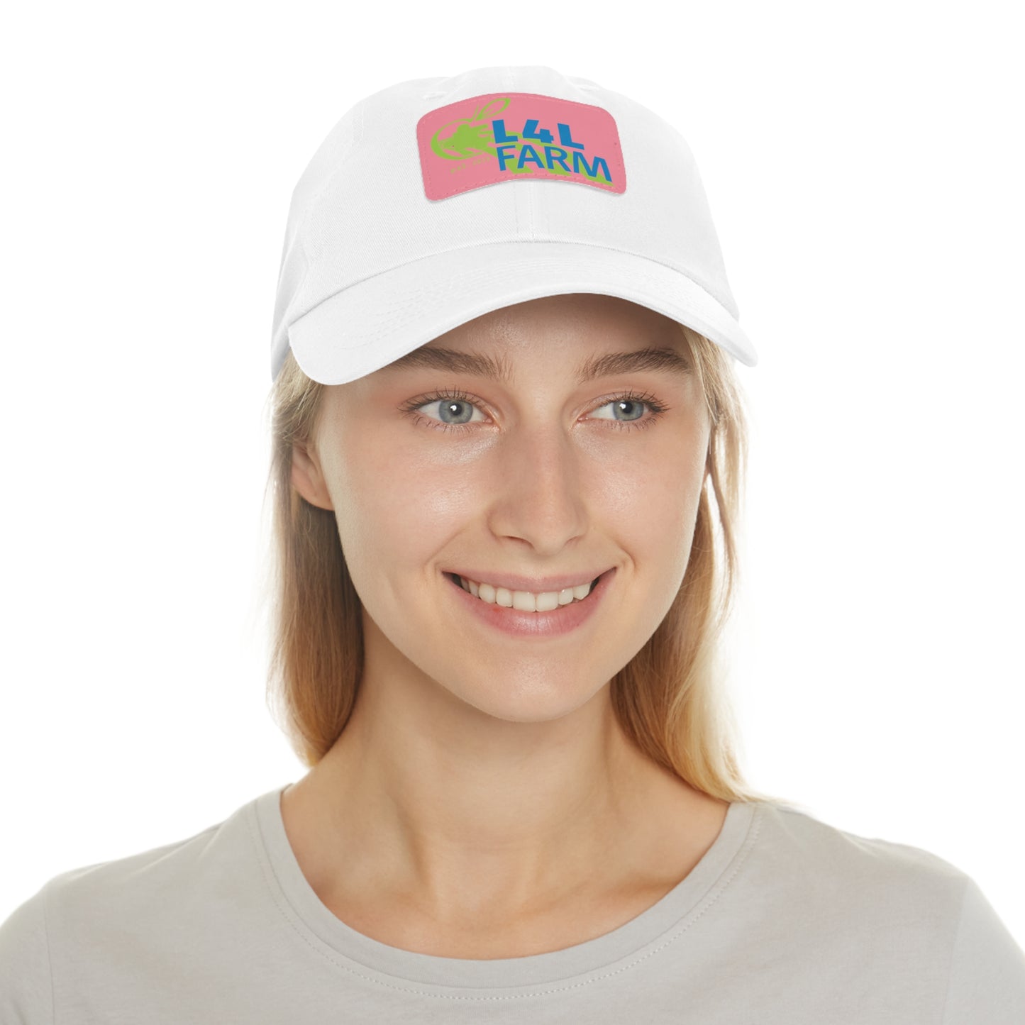 L4L Farm Dad Hat with Leather Patch (Rectangle)
