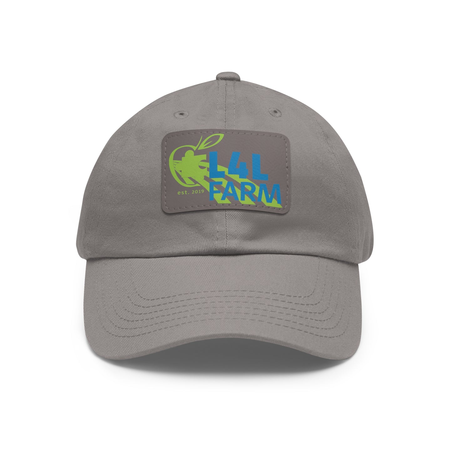 L4L Farm Dad Hat with Leather Patch (Rectangle)