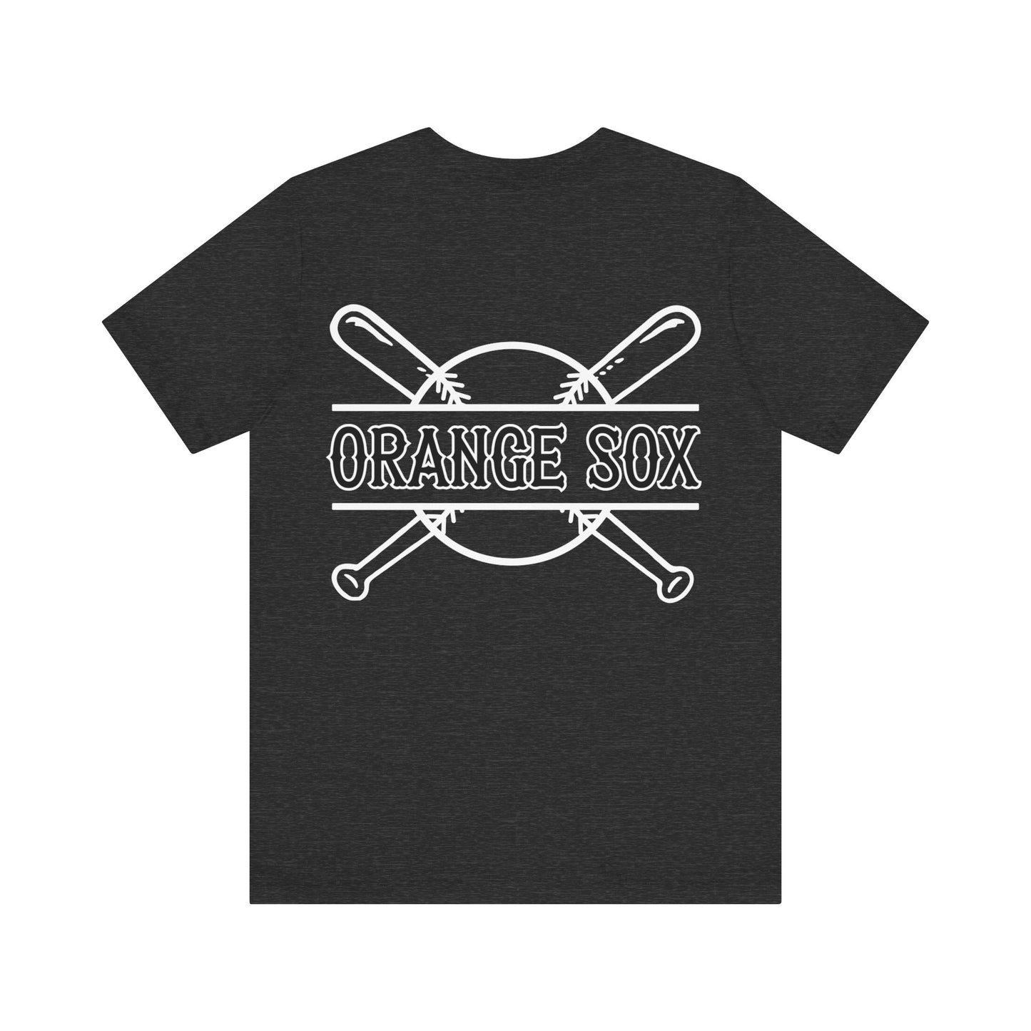 Orange Sox Front/Back Design Unisex Jersey Short Sleeve Tee