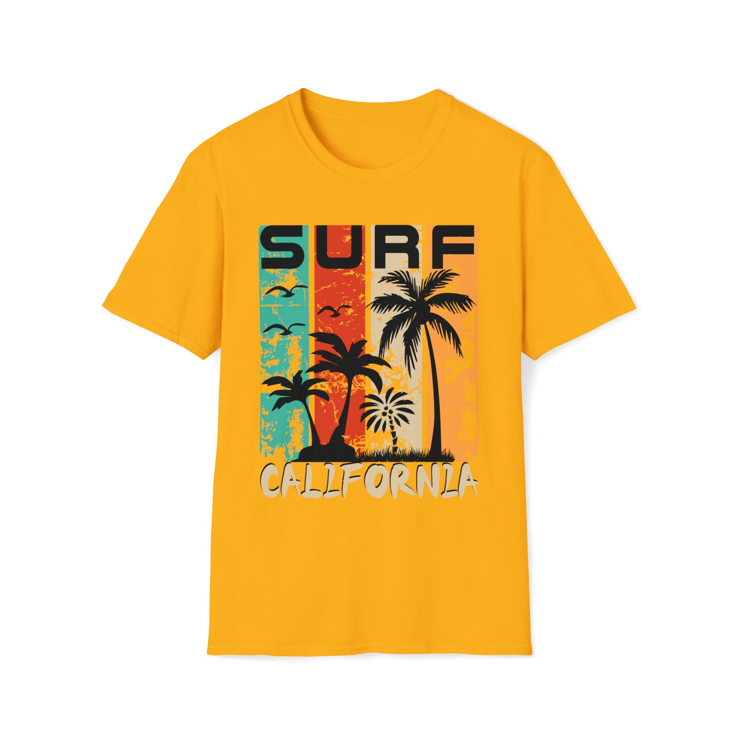 Surf California Graphic Tee Unisex Softstyle T-Shirt