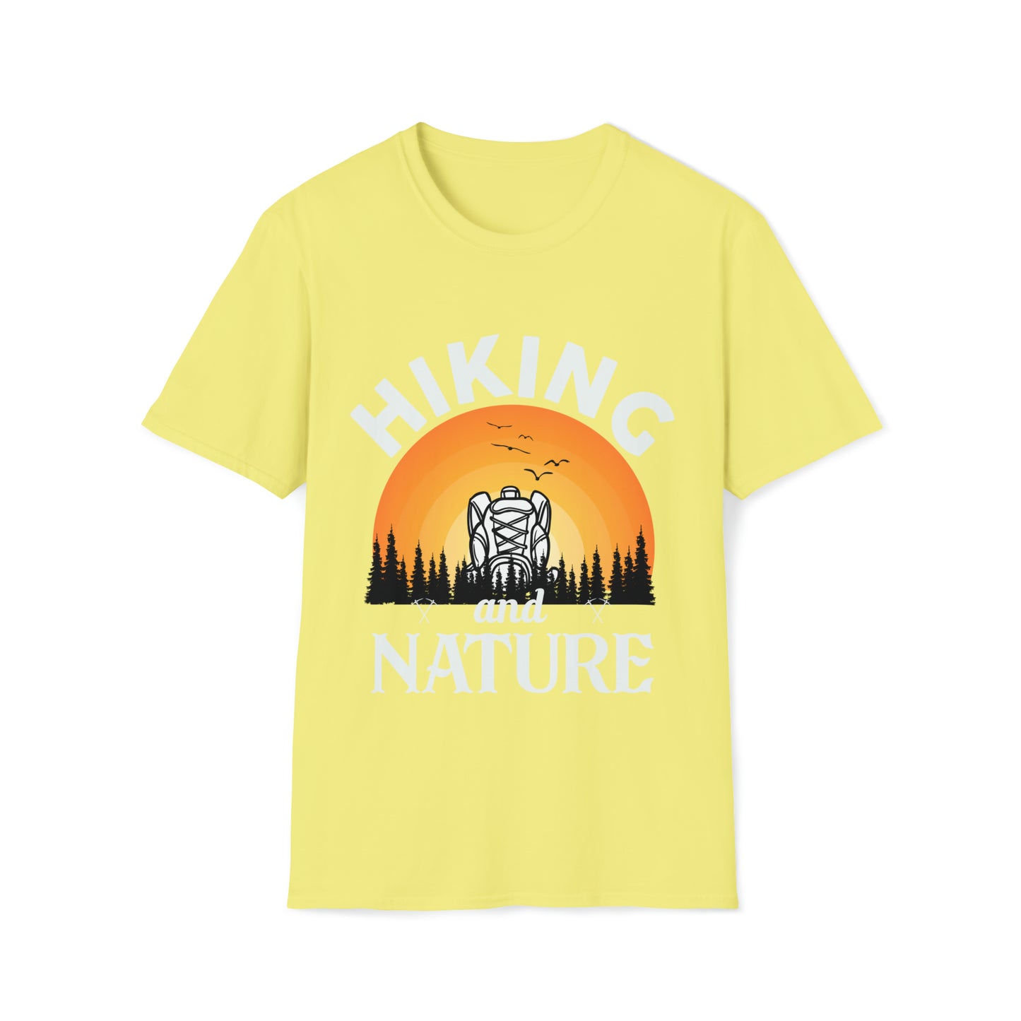 Hiking Nature Graphic Tee Unisex Softstyle T-Shirt