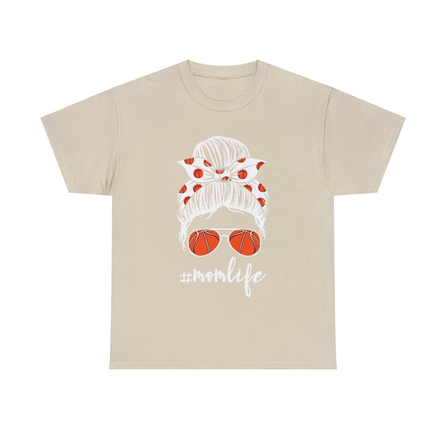 Mom Life Basketball Unisex Heavy Cotton Tee