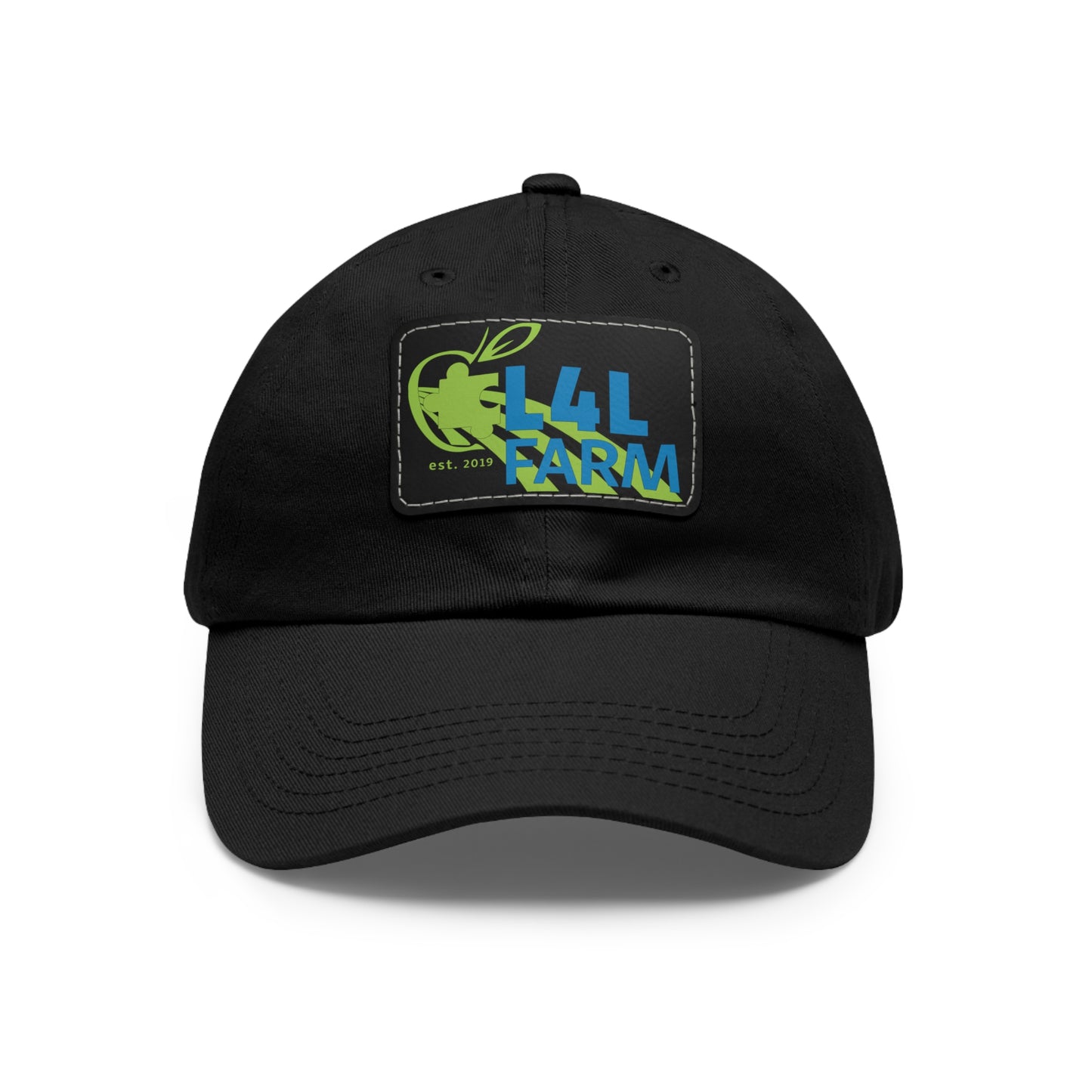 L4L Farm Dad Hat with Leather Patch (Rectangle)