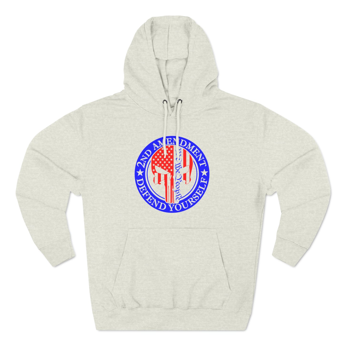 Punisher USA 2nd Amendment, Defend Yourself, We The People Fleece Hoodie