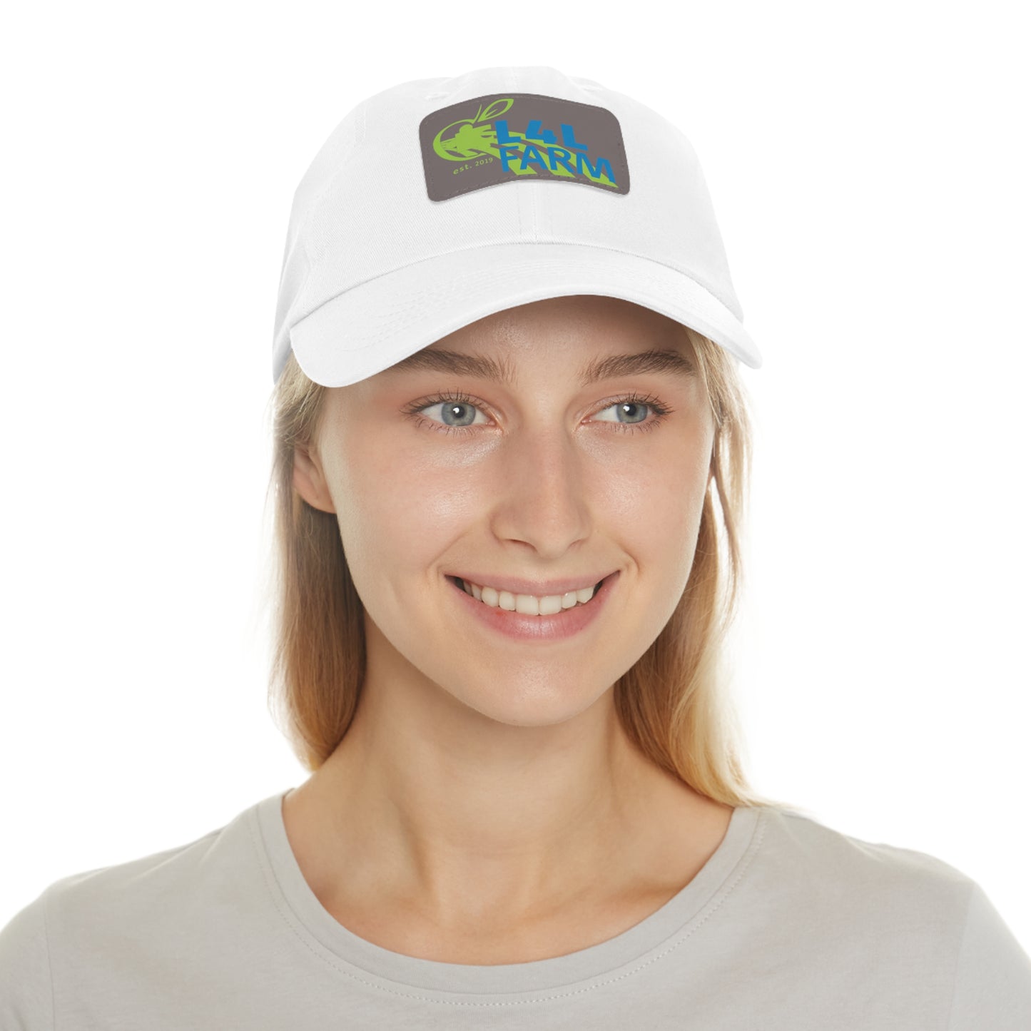 L4L Farm Dad Hat with Leather Patch (Rectangle)