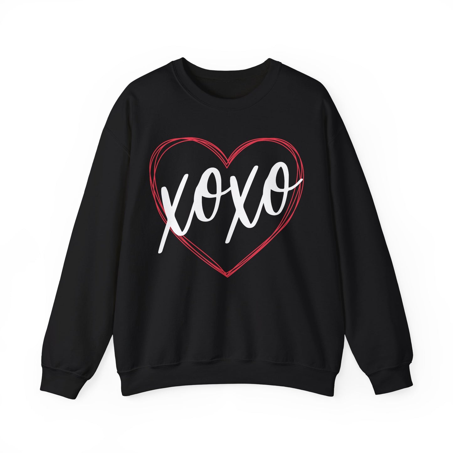 XOXO Heart Valentines Day Sweatshirt, Valentine Shirts for women and girls, Valentines Day Gifts for Mom