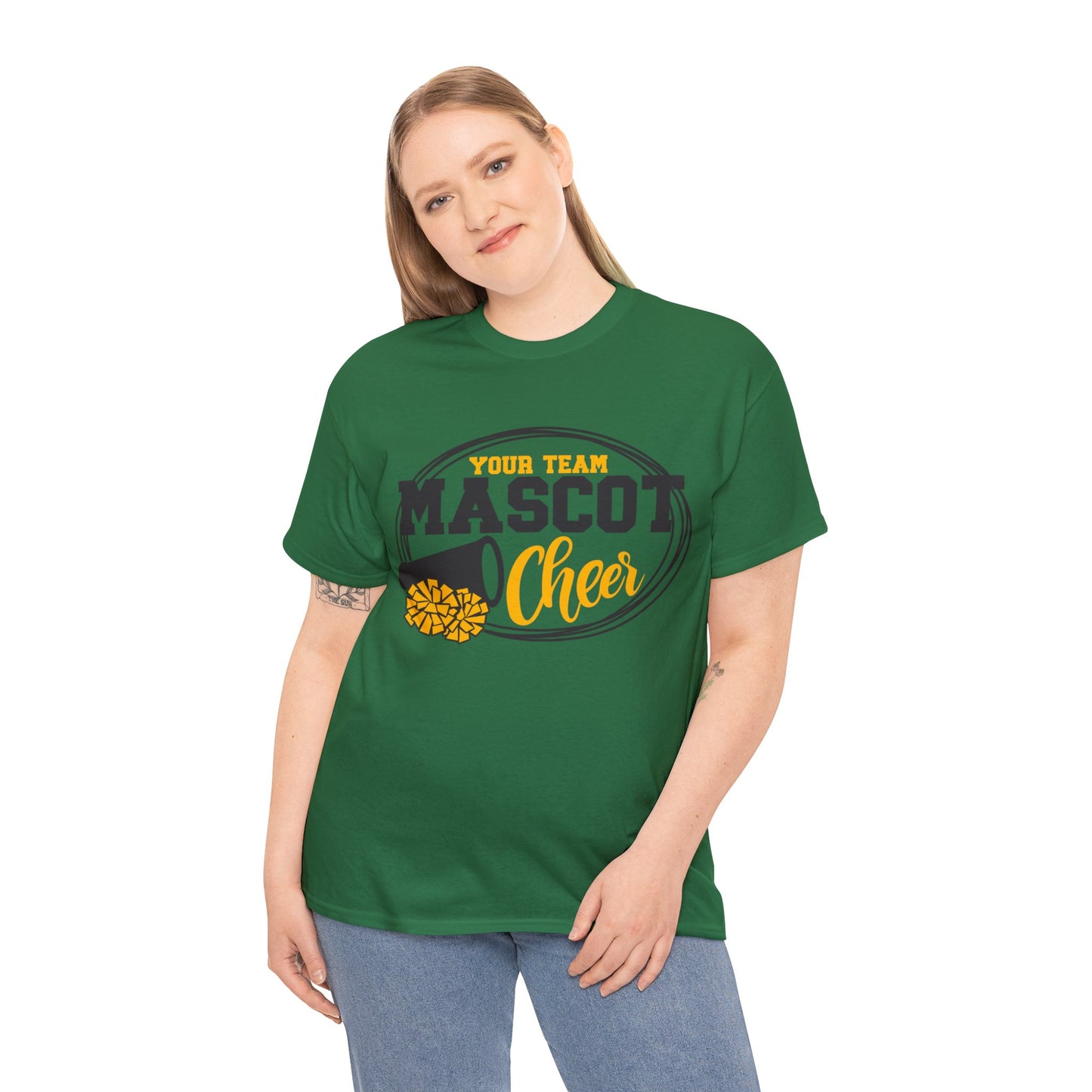Custom School and Mascot CHEER T-Shirt