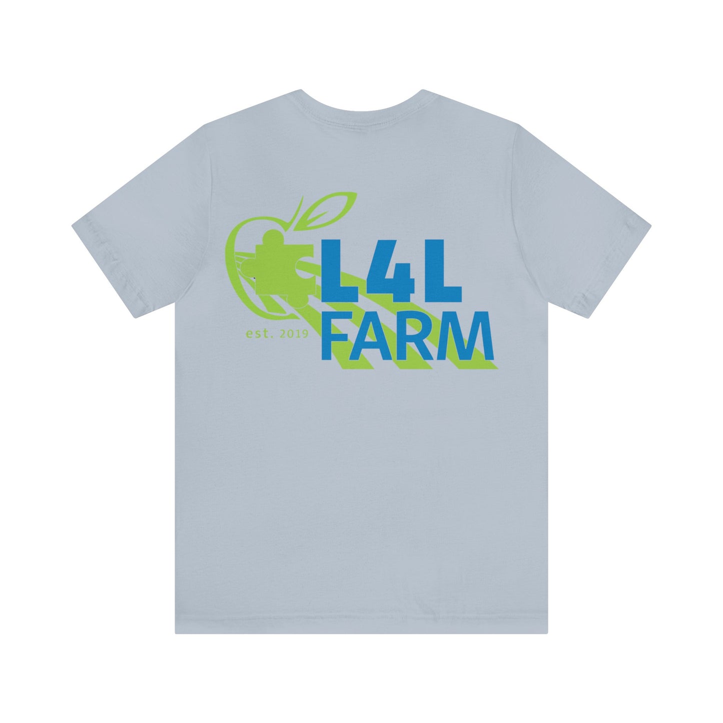 L4L Farm Front and Back design Unisex Jersey Short Sleeve Tee