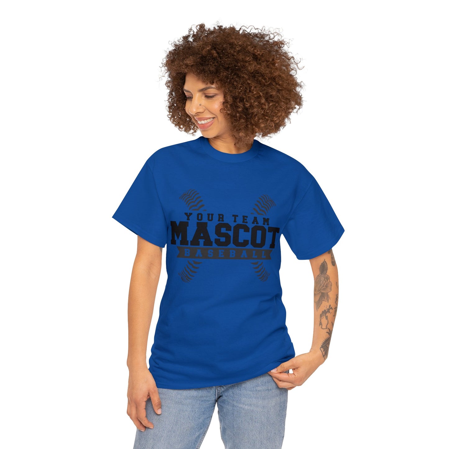 Custom School and Mascot BASEBALL T-Shirt