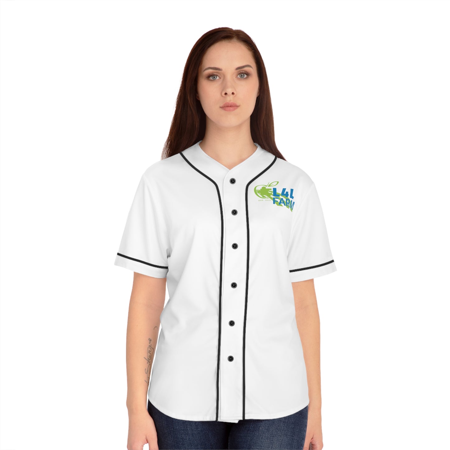 L4L Farm Women's Baseball Jersey (AOP)